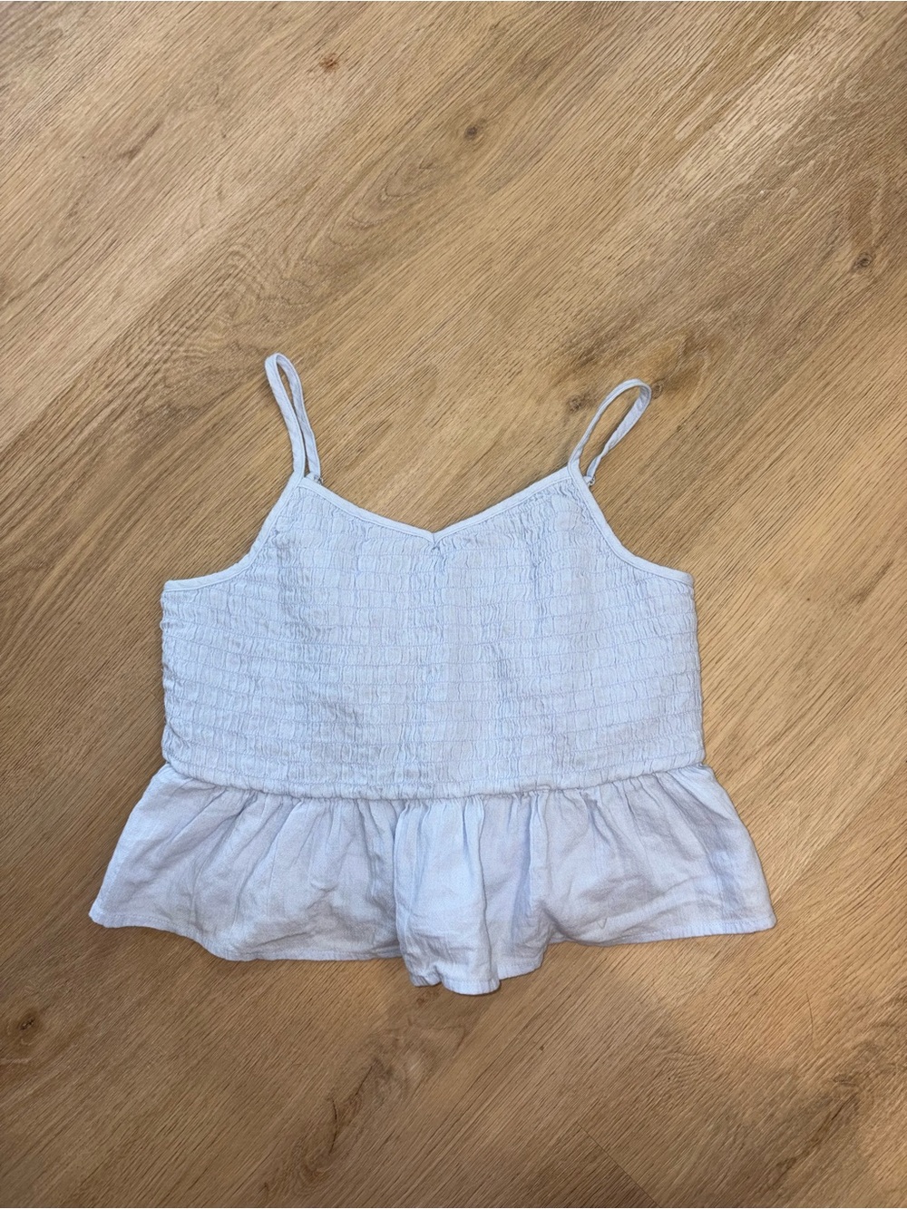 GAP Smocked Peplum Tank Top